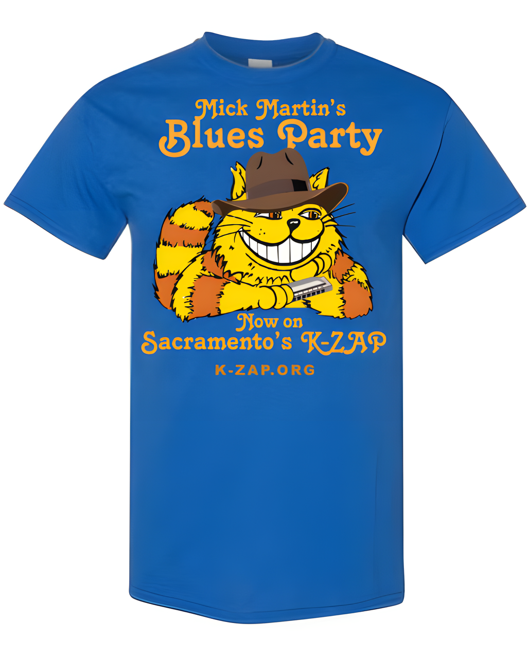 MICK MARTIN'S BLUES PARTY SHIRT - IN ROYAL BLUE & BLACK! - 2XL, Royal Blue image