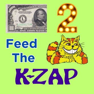 $10 TO $1000 TO FEED THE KITTY (SACRAMENTO'S K-ZAP) ONE TIME DONATION - 1000 image