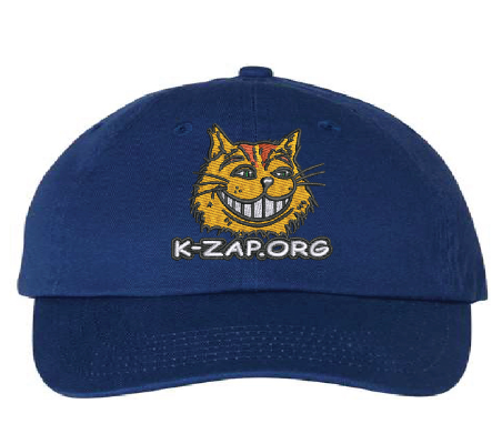 SACRAMENTO’S K-ZAP CAT ON THE HATS- Various Colors - Blue image