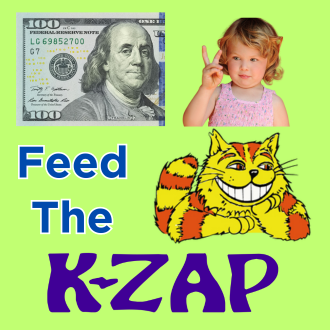 $10 TO $1000 TO FEED THE KITTY (SACRAMENTO'S K-ZAP) ONE TIME DONATION - 100 image