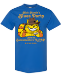 MICK MARTIN'S BLUES PARTY SHIRT - IN ROYAL BLUE & BLACK! image 0
