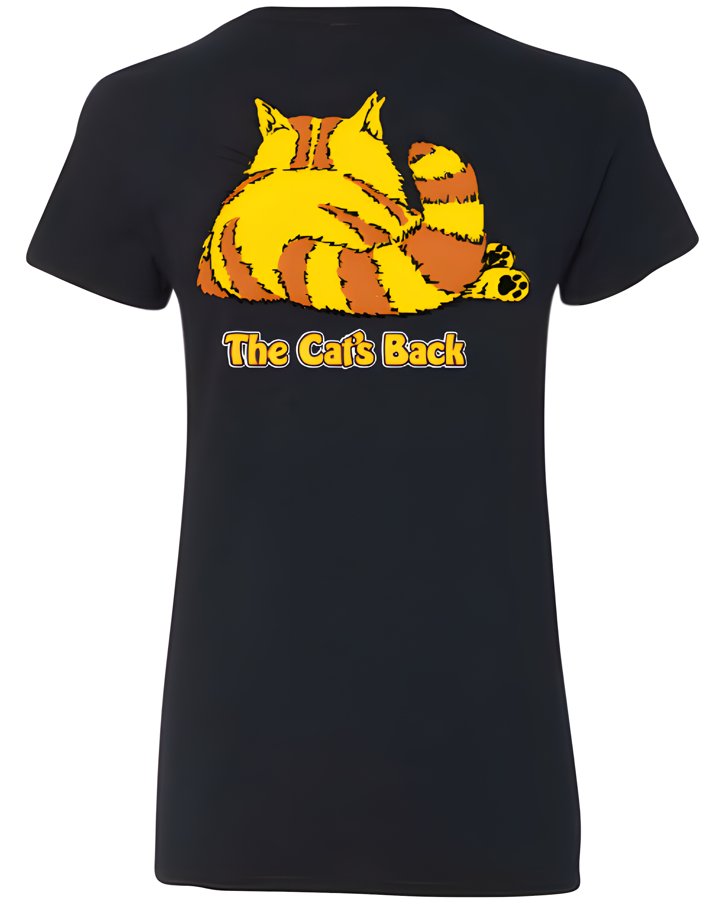 Sacramento's K-ZAP Cat's Back Ladies V-Neck Shirts In Black or White image 1