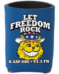 LET FREEDOM ROCK KOOZIE--IN ROYAL BLUE! image 0