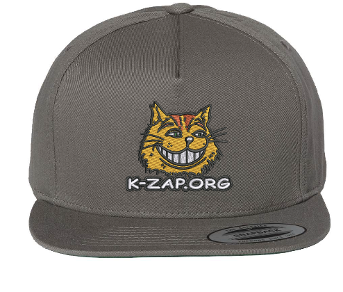 SACRAMENTO'S K-ZAP CAT ON THE SNAPBACK HATS - Various Colors! - Dark Grey image