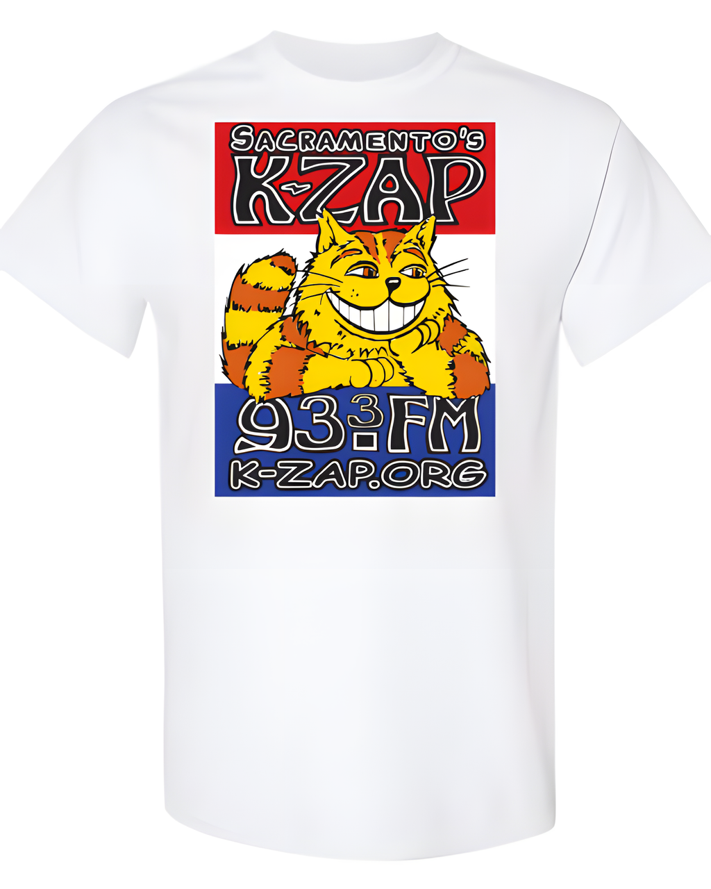 SACRAMENTO’S K-ZAP CAT’S BACK SHIRTS - BLACK OR WHITE - XLarge, White image