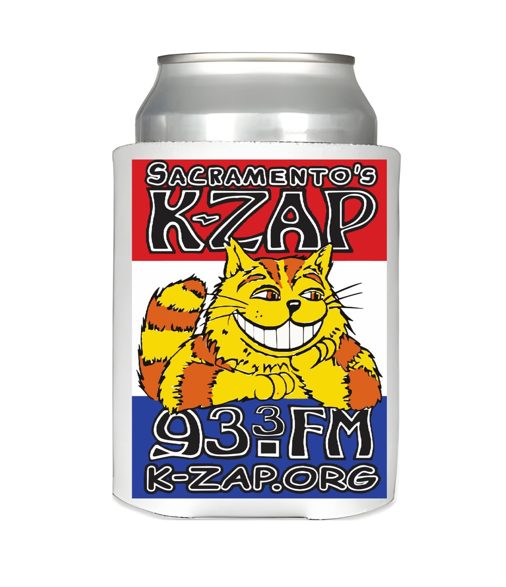Sacramento's K-ZAP Koozie-- In White! image 1
