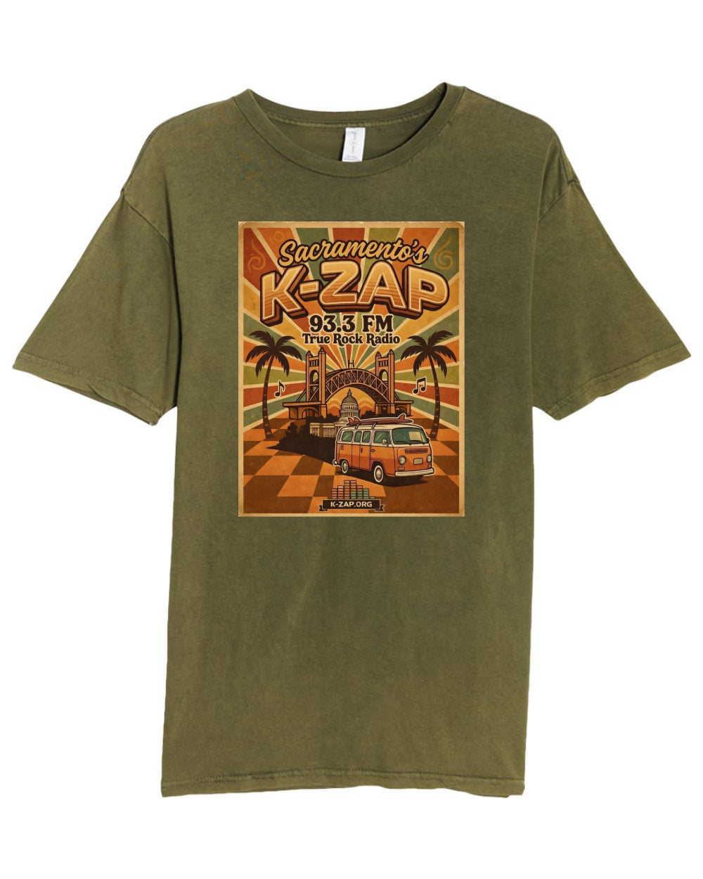 K-ZAP'S SUMMER CLASSIC'S TEES-IN CAMEL & OLIVE - Medium, Vintage Olive image