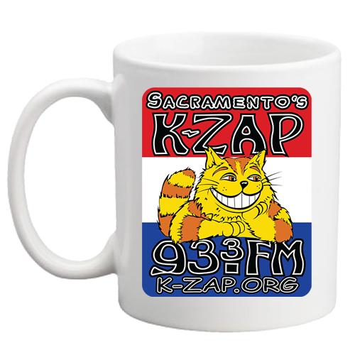 Sacramento's K-ZAP Cat's Back Coffee Mug 11 oz. White image 0