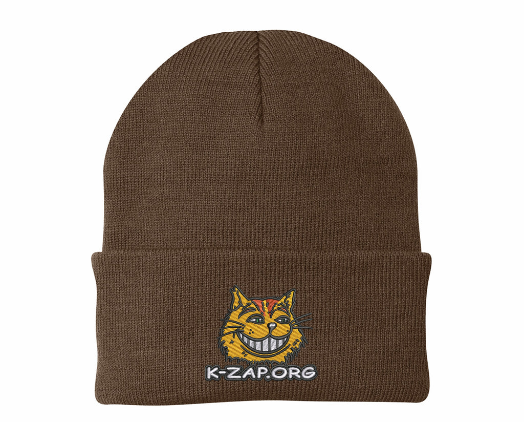 Sacramento's K-ZAP Cuffed Beanies - Brown image