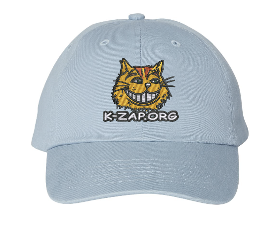 SACRAMENTO’S K-ZAP CAT ON THE HATS- Various Colors - Baby Blue image